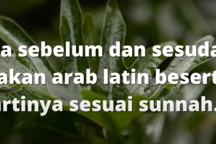 doa sebelum dan sesudah makan arab latin beserta artinya sesuai sunnah