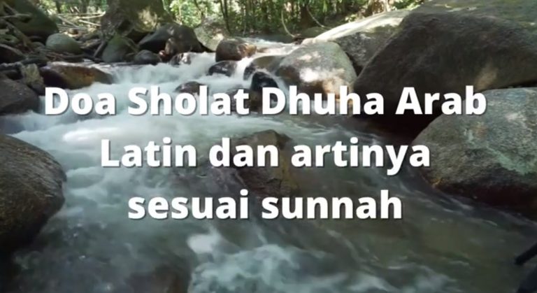 doa sholat dhuha arab latin dan artinya sesuai sunnah