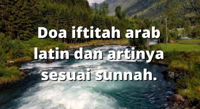 doa iftitah arab latin dan artinya