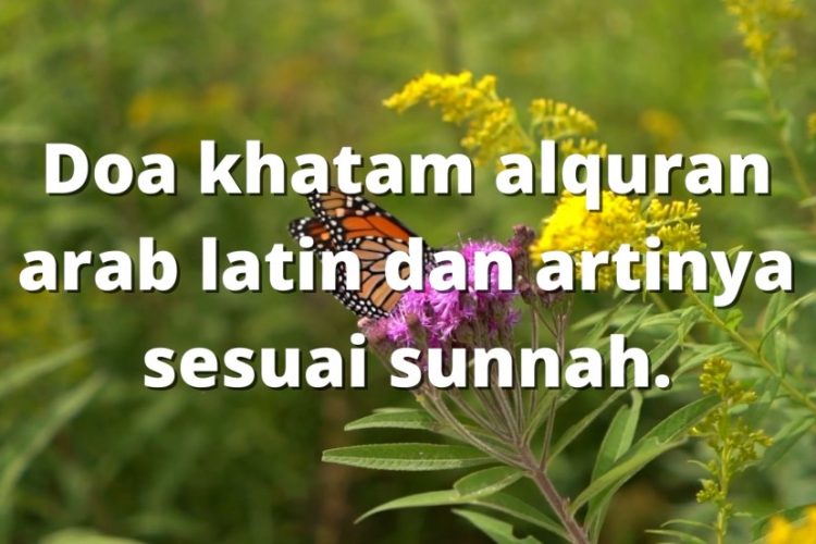 Doa khatam al-qur'an arab latin dan artinya sesuai sunnah