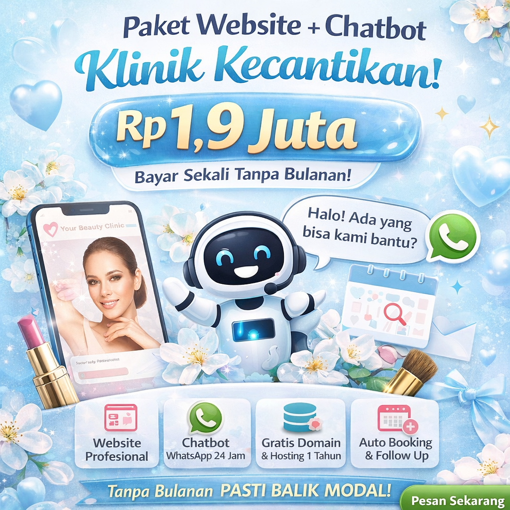 Paket Website & Chatbot Klinik Kecantikan