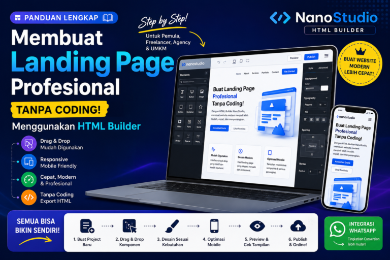 Cara membuat landing page tanpa coding